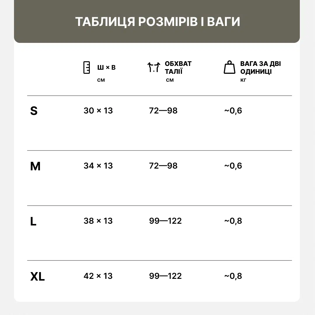 М‘який балістичний захист в камербанд CSA (комплект 2 шт.) - S